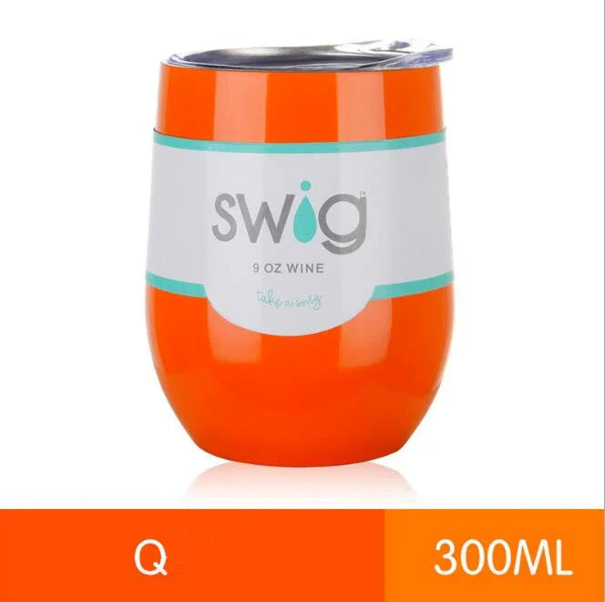 Premium 9 oz stainless steel insulated tumbler with secure lid, available in multiple vibrant colors