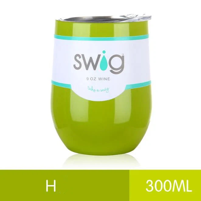 Premium 9 oz stainless steel insulated tumbler with secure lid, available in multiple vibrant colors