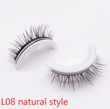 Glamorous 3D mink-inspired false eyelashes in various styles and packaging