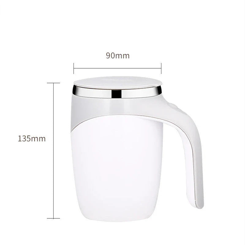 Premium Rechargeable Electric Stirring Mug for Coffee, Tea, and Beverages - Automatic Blending, Durable Construction, Cordless Convenience