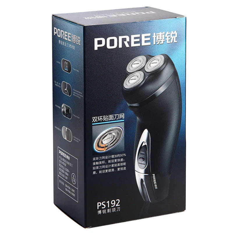Premium men's electric shaver with 3 blades, powerful motor, and long-lasting battery life for a smooth, comfortable shave
