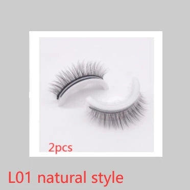 Glamorous 3D mink-inspired false eyelashes in various styles and packaging