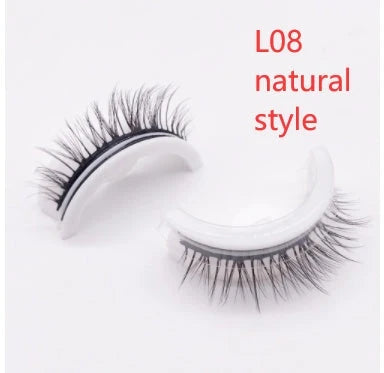 Glamorous 3D mink-inspired false eyelashes in various styles and packaging