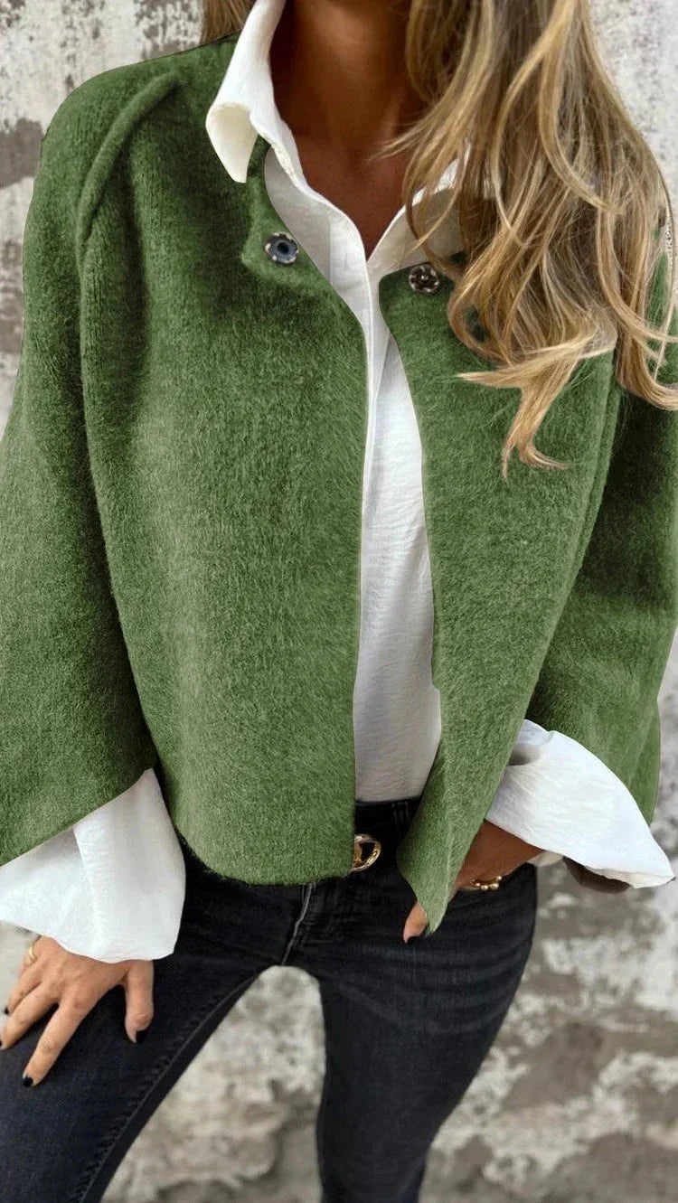 Premium batwing sleeve cardigan in a range of autumnal colours