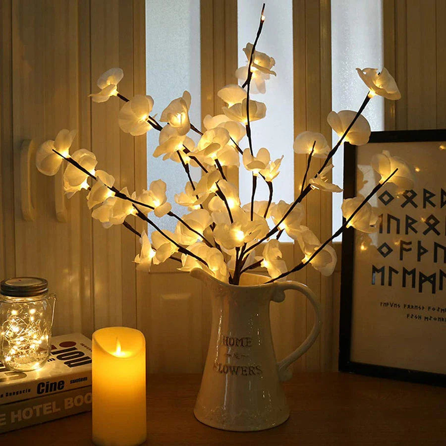 Enchanting 20-LED twig lights for creating a cozy, festive ambiance in any room or event