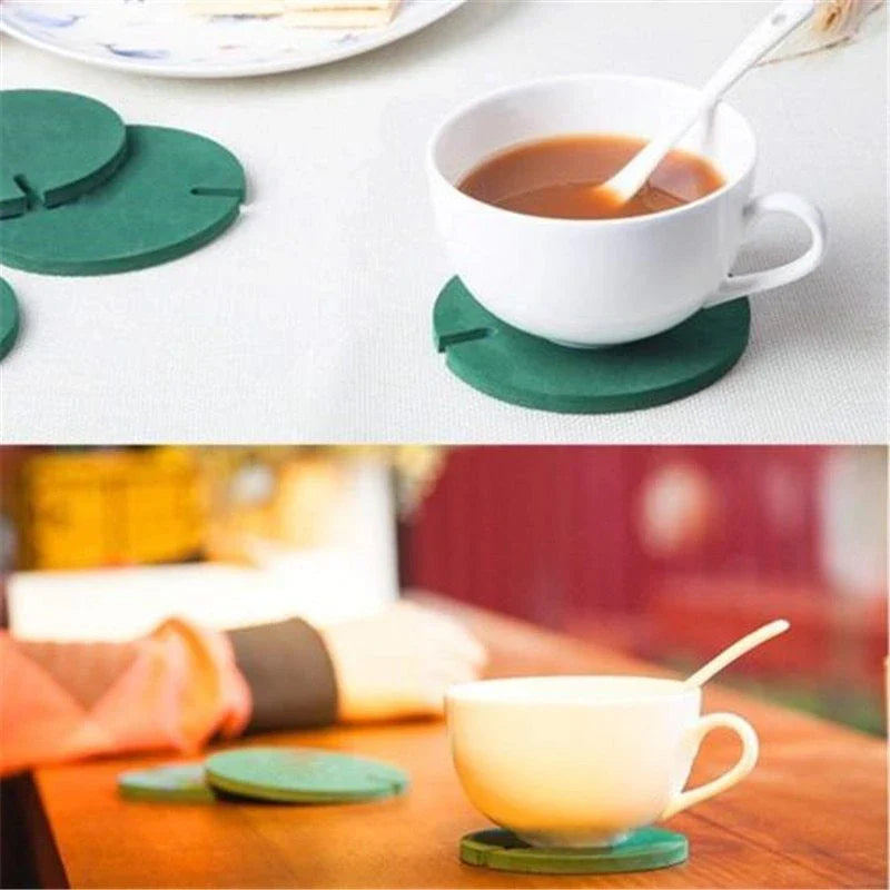 Stylish Cactus Coaster Set - Insulating Pot Holder for Hot or Cold Drinks