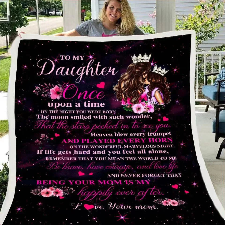 Digital Printed Flannel Blanket with Lamb Velvet Touch in various sizes