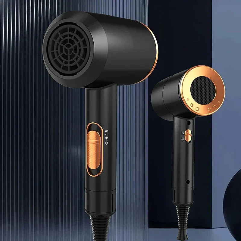 High-speed negative ion hair dryer with diffuser for fast, frizz-free drying and salon-quality results
