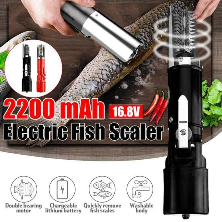 Trendha Electric Fish Scaler - Powerful Cordless Design for Effortless Seafood Prep