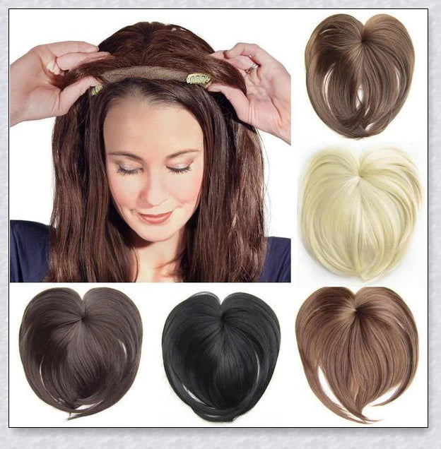 Magic Hair Topper Clip - Discreet Synthetic Hairpiece for Thinning or Graying Hair