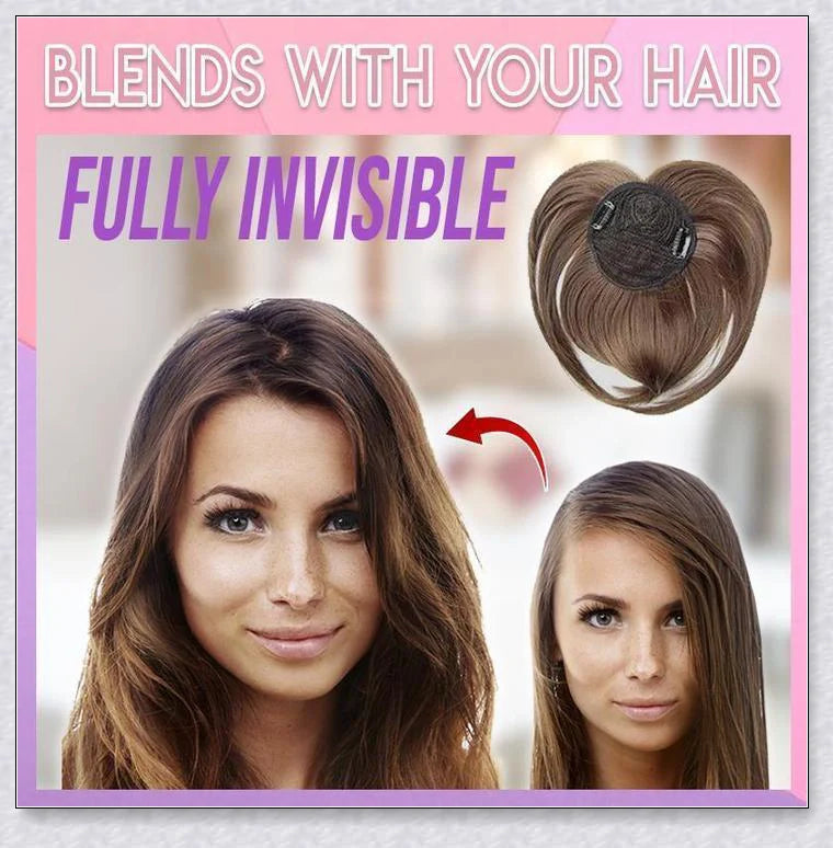Magic Hair Topper Clip - Discreet Synthetic Hairpiece for Thinning or Graying Hair