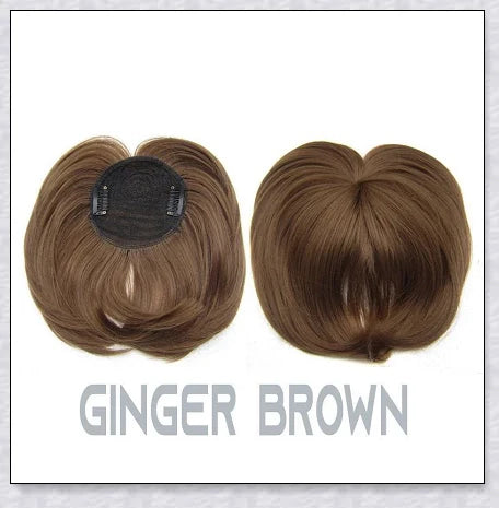 Magic Hair Topper Clip - Discreet Synthetic Hairpiece for Thinning or Graying Hair