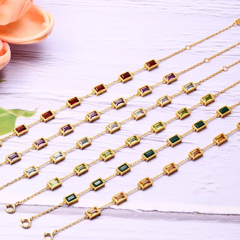 Homeenjoy UK Dream Come True Faceted Natural Crystal Bracelet