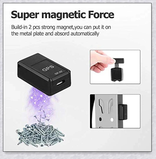 Magnetic Mini GPS Real - Compact GPS Tracker with Real-Time Location Updates and Historical Data