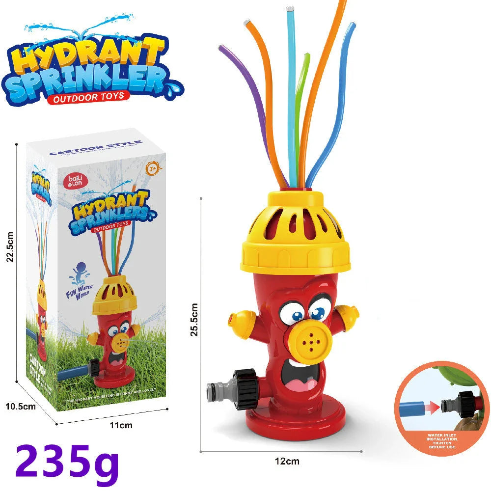 Playful backyard water sprinkler with adorable cactus design, perfect for summer fun and outdoor entertainment