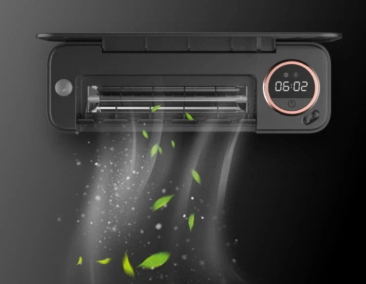 Rechargeable UV Toothbrush Sanitizer with LED Display and Wall Mount for Bathroom Accessories