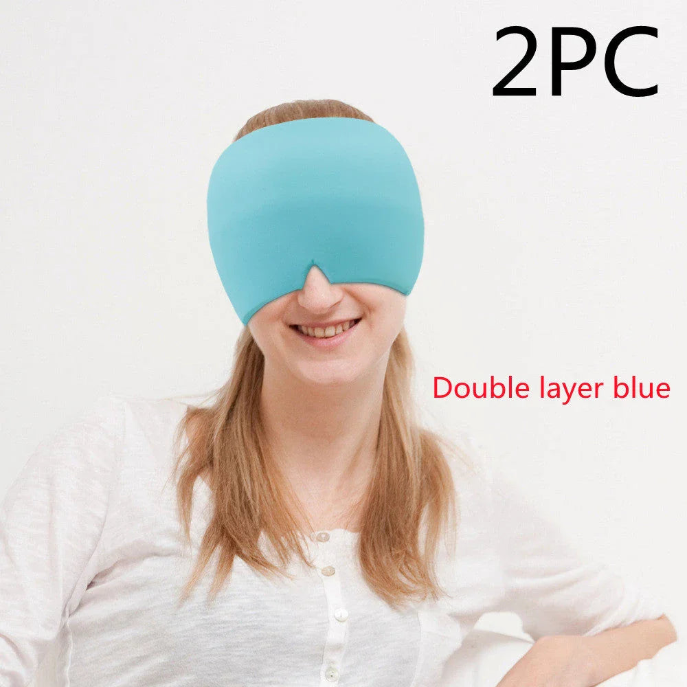 Soothing Ice Eye Mask for Headache Relief - Cooling Therapy for Relaxation