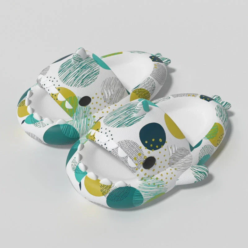 Stylish and comfortable shark-themed slippers in a variety of vibrant colors for women and men