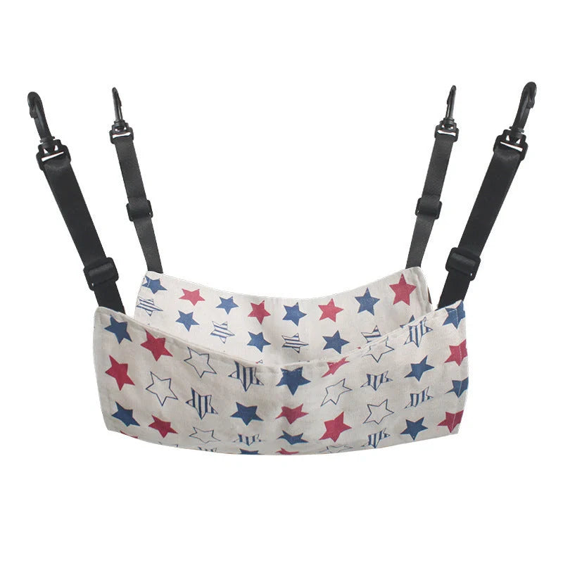 Cosy and adjustable hanging cat nest in a variety of patterns and sizes
