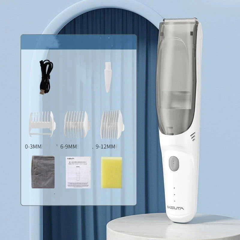 Premium Ceramic Baby Hair Clipper with Rechargeable and Waterproof Design