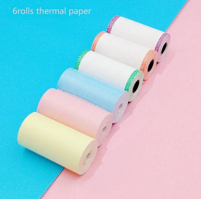 Compact Bluetooth thermal printer for instant photo printing, with wireless connectivity and customizable templates
