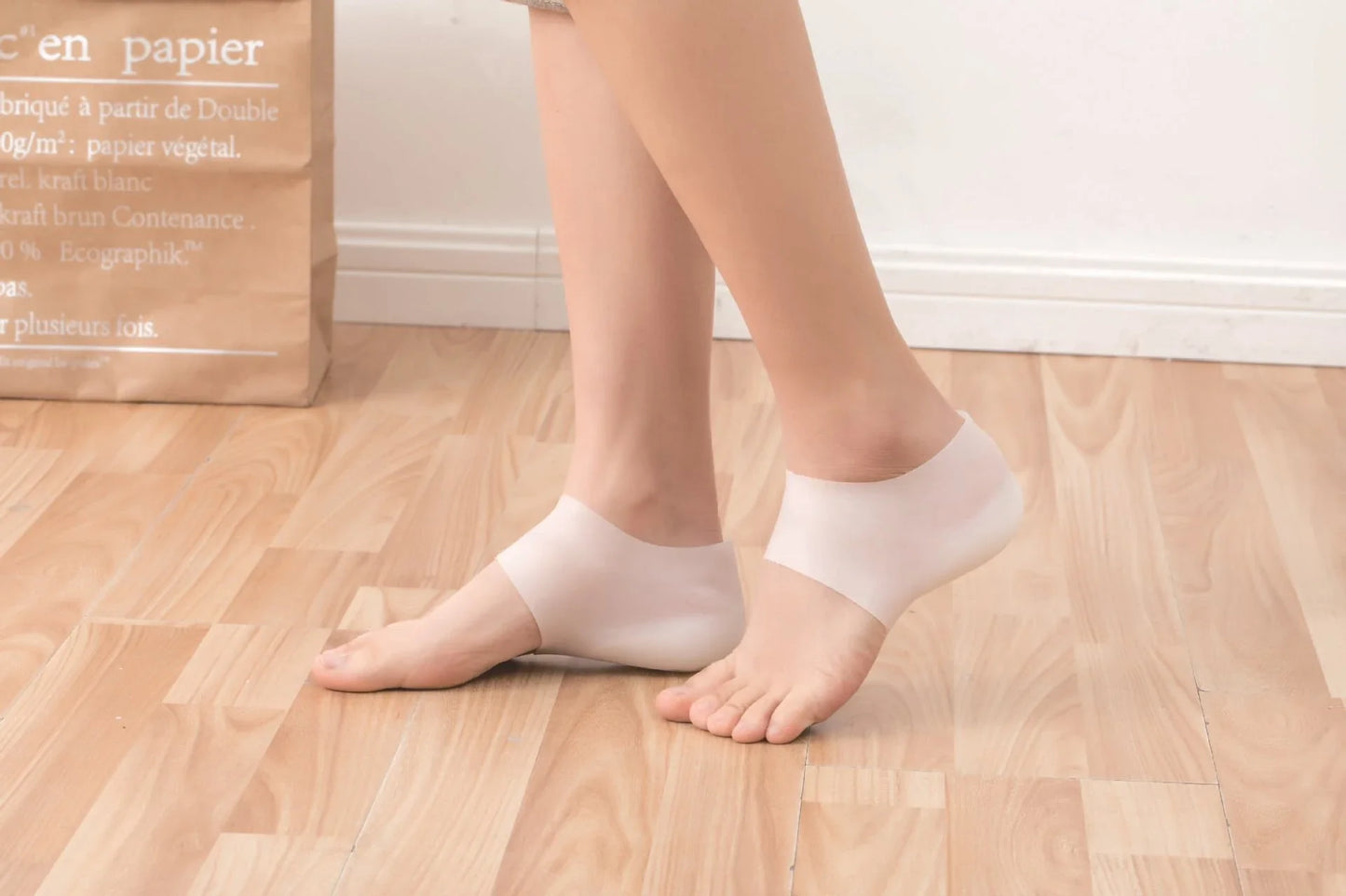 Discreet silicone heel height booster insoles in various colours and sizes for men and women