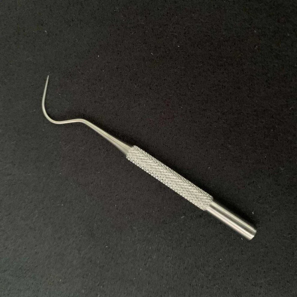 Premium stainless steel toothpick set with dental floss for portable, hassle-free dental care on the go