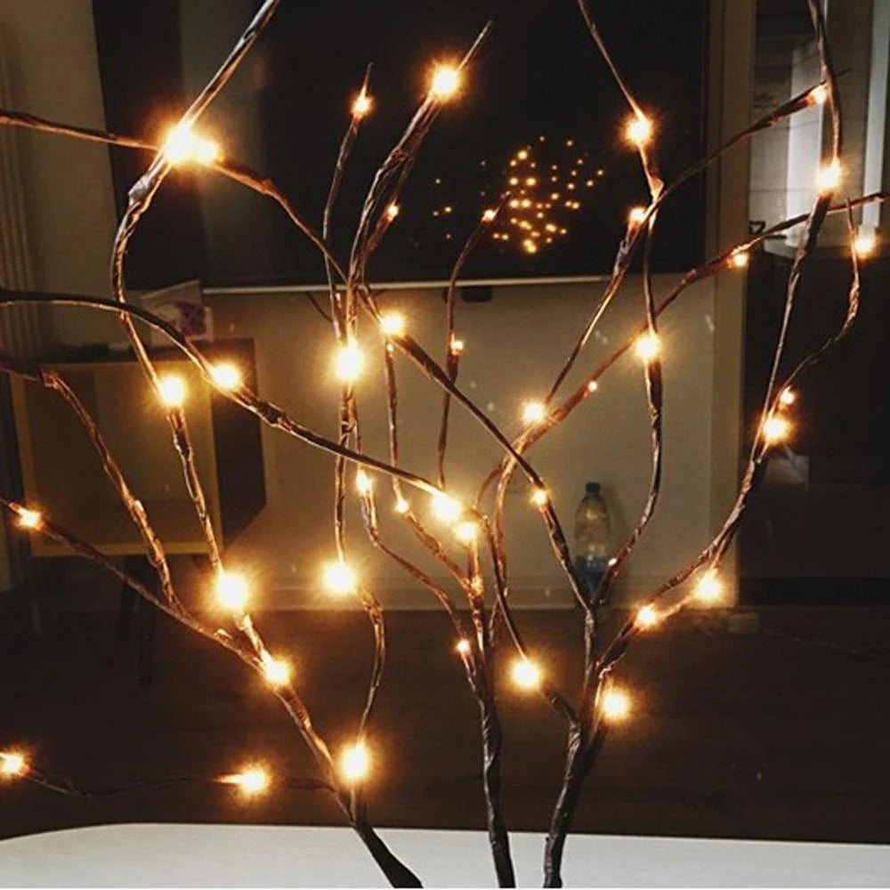 Enchanting 20-LED twig lights for creating a cozy, festive ambiance in any room or event