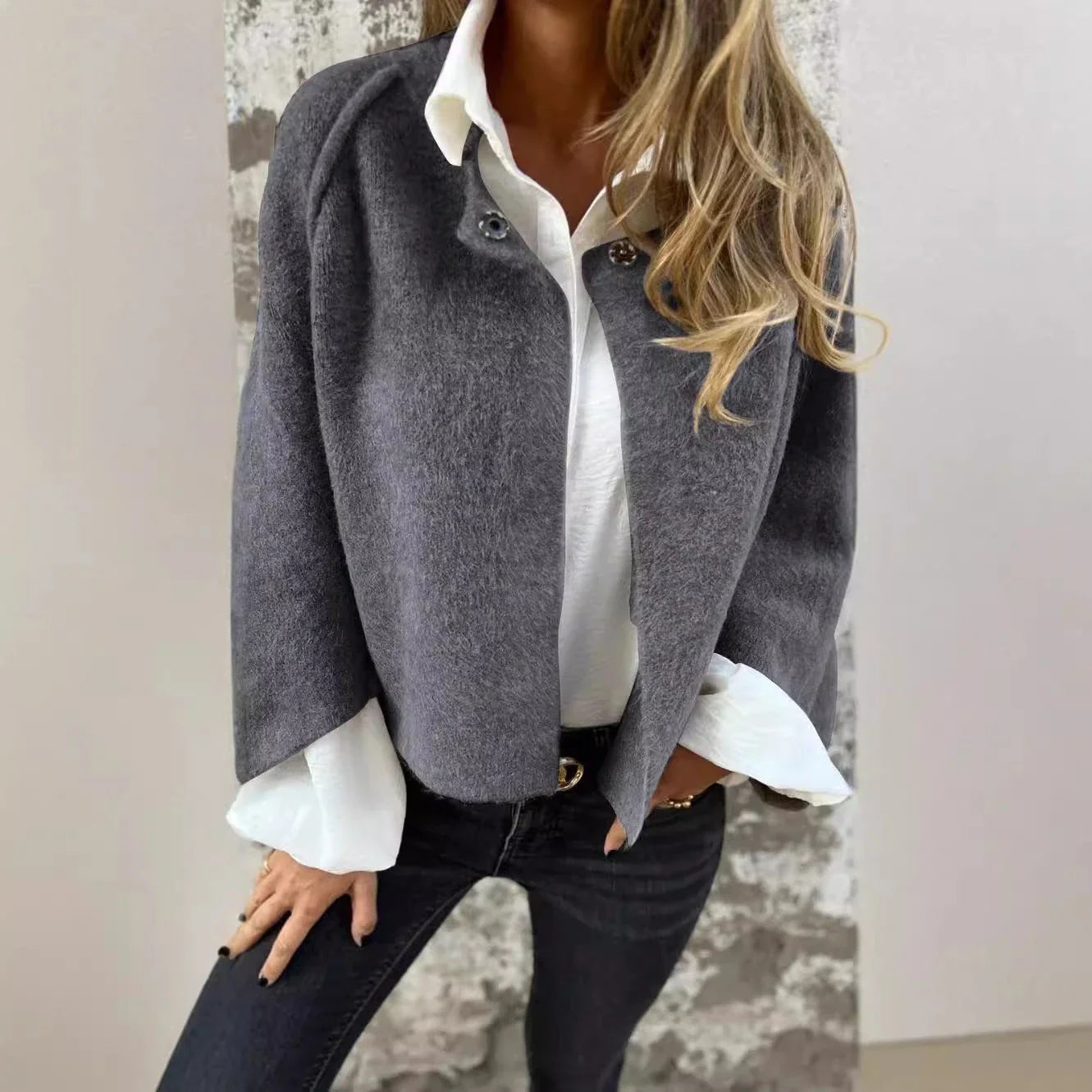 Premium batwing sleeve cardigan in a range of autumnal colours