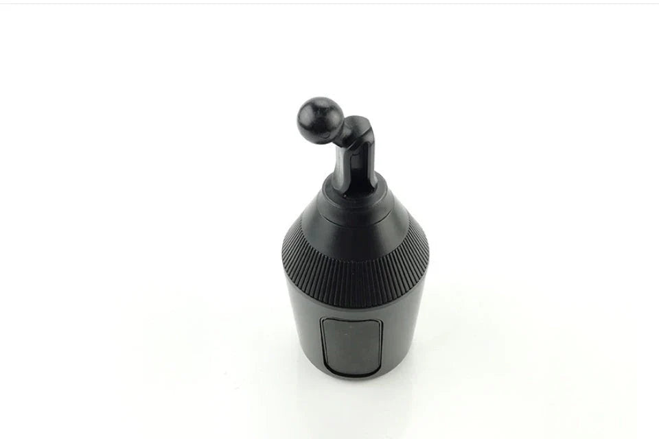 Versatile car cup holder and phone mount with 360-degree rotation and durable ABS construction