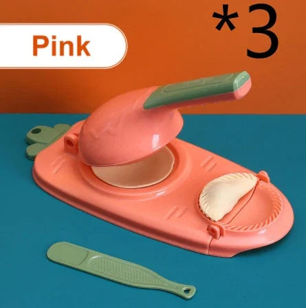 Ergonomic dumpling press tool made of food-grade plastic for easy and convenient homemade dumplings