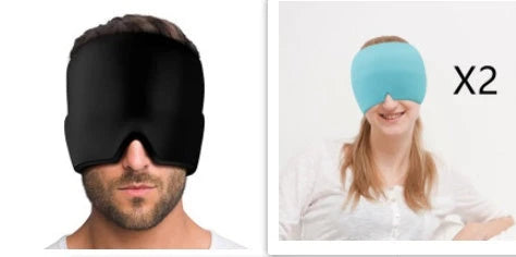 Soothing Ice Eye Mask for Headache Relief - Cooling Therapy for Relaxation