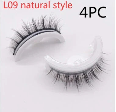 Glamorous 3D mink-inspired false eyelashes in various styles and packaging