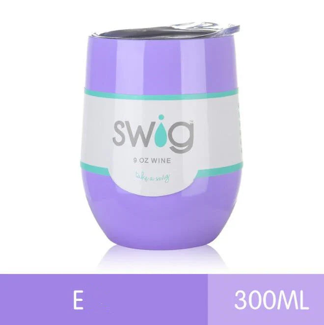 Premium 9 oz stainless steel insulated tumbler with secure lid, available in multiple vibrant colors