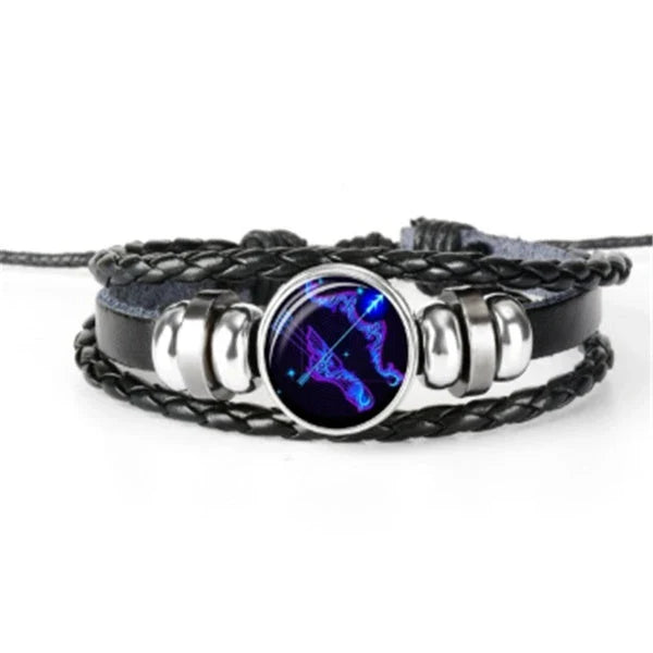 Zodiac Constellation Bracelet in Braided Design for Men, Women, and Kids