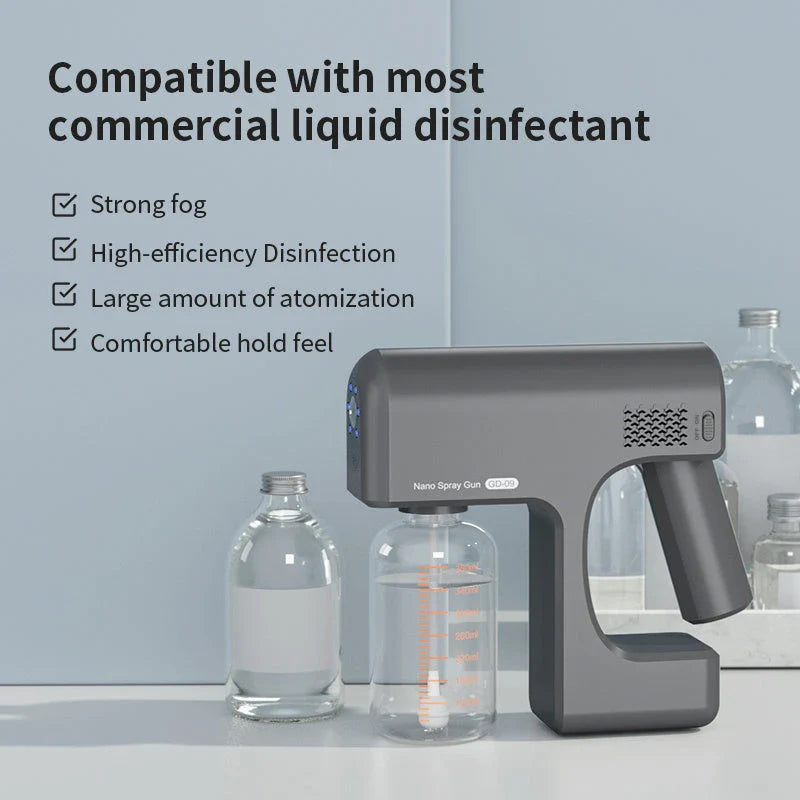 Versatile USB Rechargeable Disinfection Sprayer: Handheld Sanitizer for Home and Body