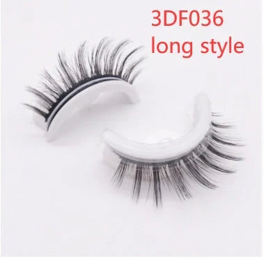 Glamorous 3D mink-inspired false eyelashes in various styles and packaging