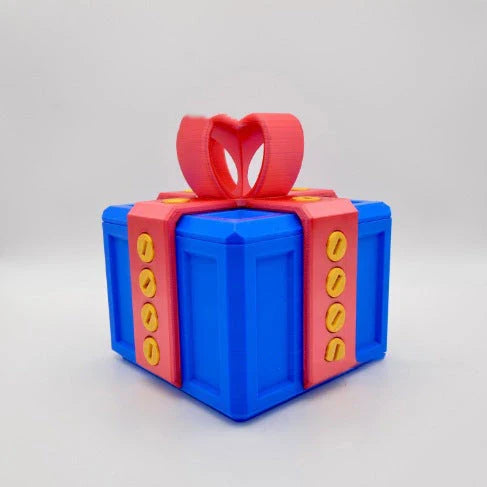 A unique 3D gift box with intricate details and a playful design, perfect for adding a touch of humor and personality to your gift-giving.