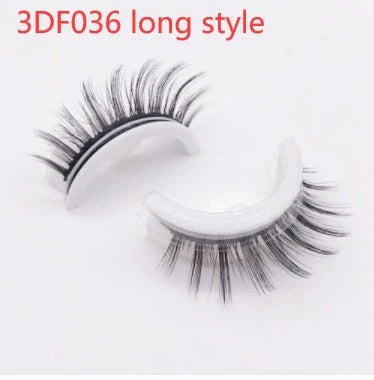 Glamorous 3D mink-inspired false eyelashes in various styles and packaging