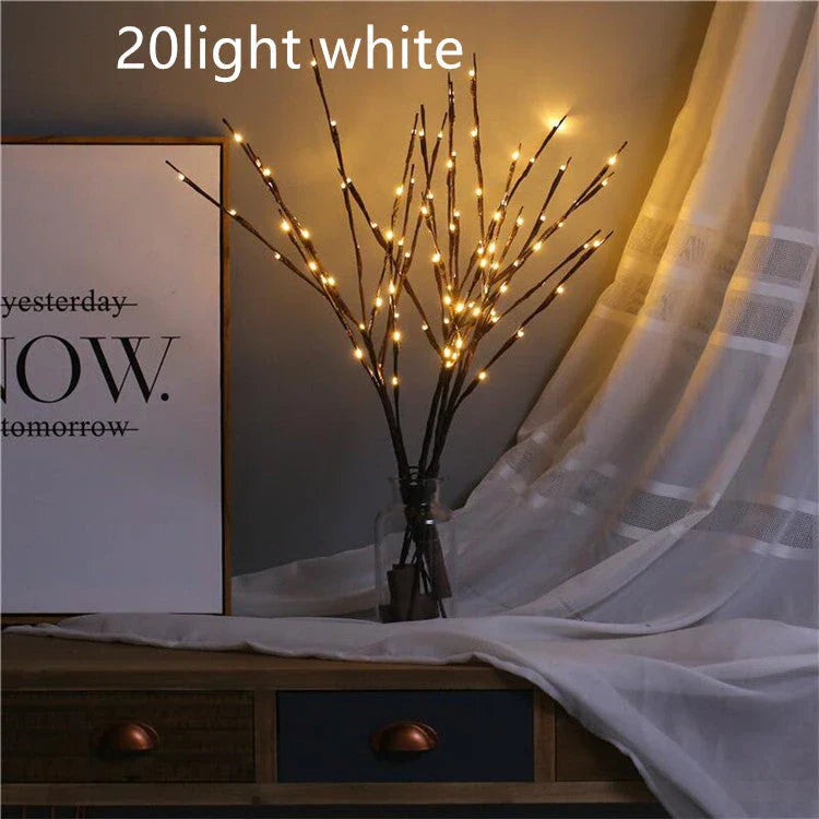 Enchanting 20-LED twig lights for creating a cozy, festive ambiance in any room or event