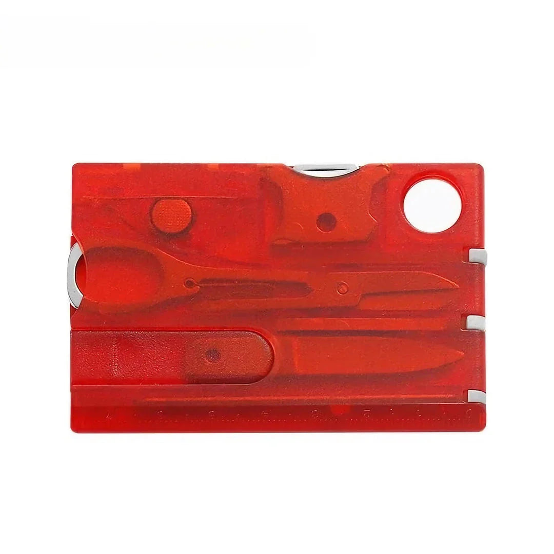 Pocket Credit Card Multi Tool - A compact, 12-in-1 device with essential tools for outdoor adventures and daily tasks