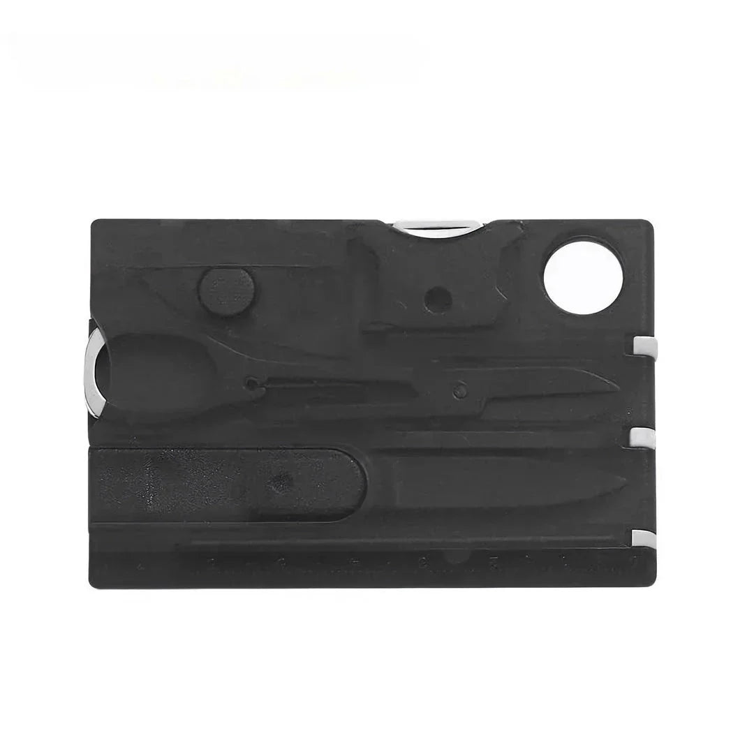 Pocket Credit Card Multi Tool - A compact, 12-in-1 device with essential tools for outdoor adventures and daily tasks
