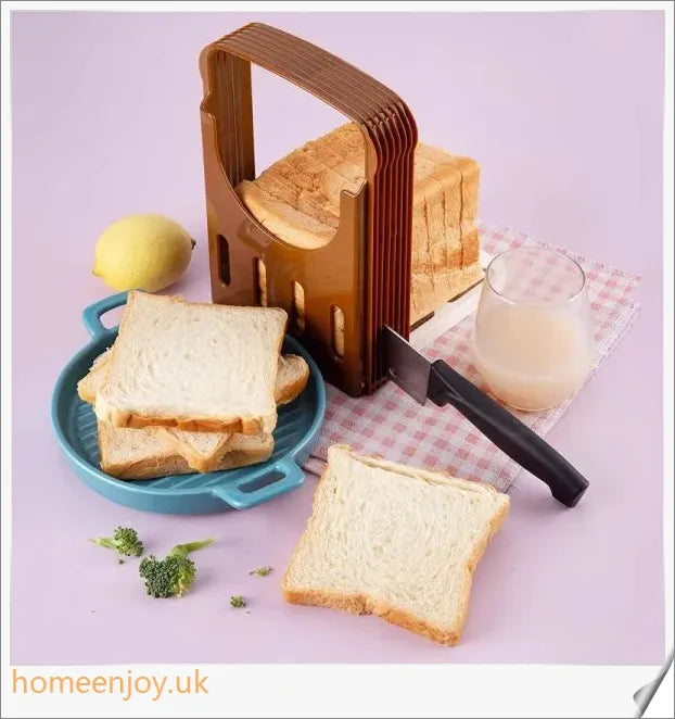 Adjustable Bread Slicer Machine for Homemade, Artisanal, and French Bread Cutting