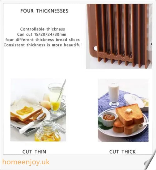 Adjustable Bread Slicer Machine for Homemade, Artisanal, and French Bread Cutting