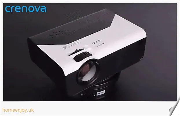 Crenova Mini LED Projector - Compact, Portable, and Bluetooth-Enabled for Versatile Home Entertainment