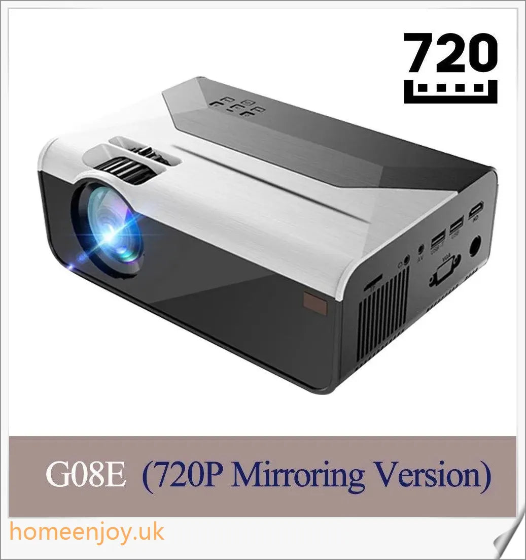 Crenova Mini LED Projector - Compact, Portable, and Bluetooth-Enabled for Versatile Home Entertainment