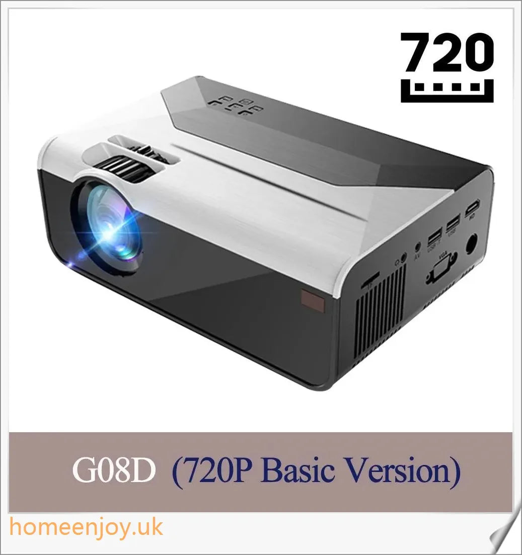 Crenova Mini LED Projector - Compact, Portable, and Bluetooth-Enabled for Versatile Home Entertainment
