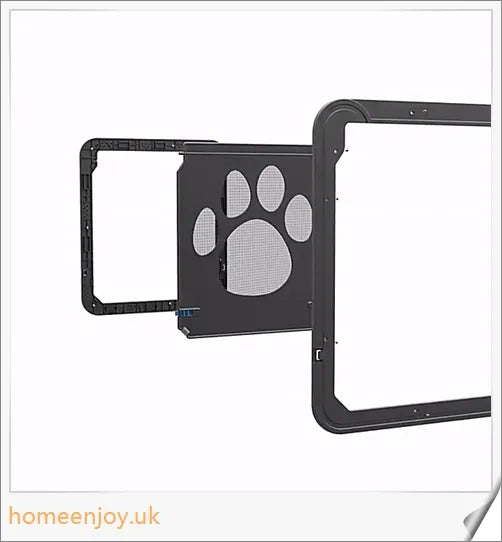 Controllable Access Pet Door with Sliding Lock Mechanism for Cats and Dogs