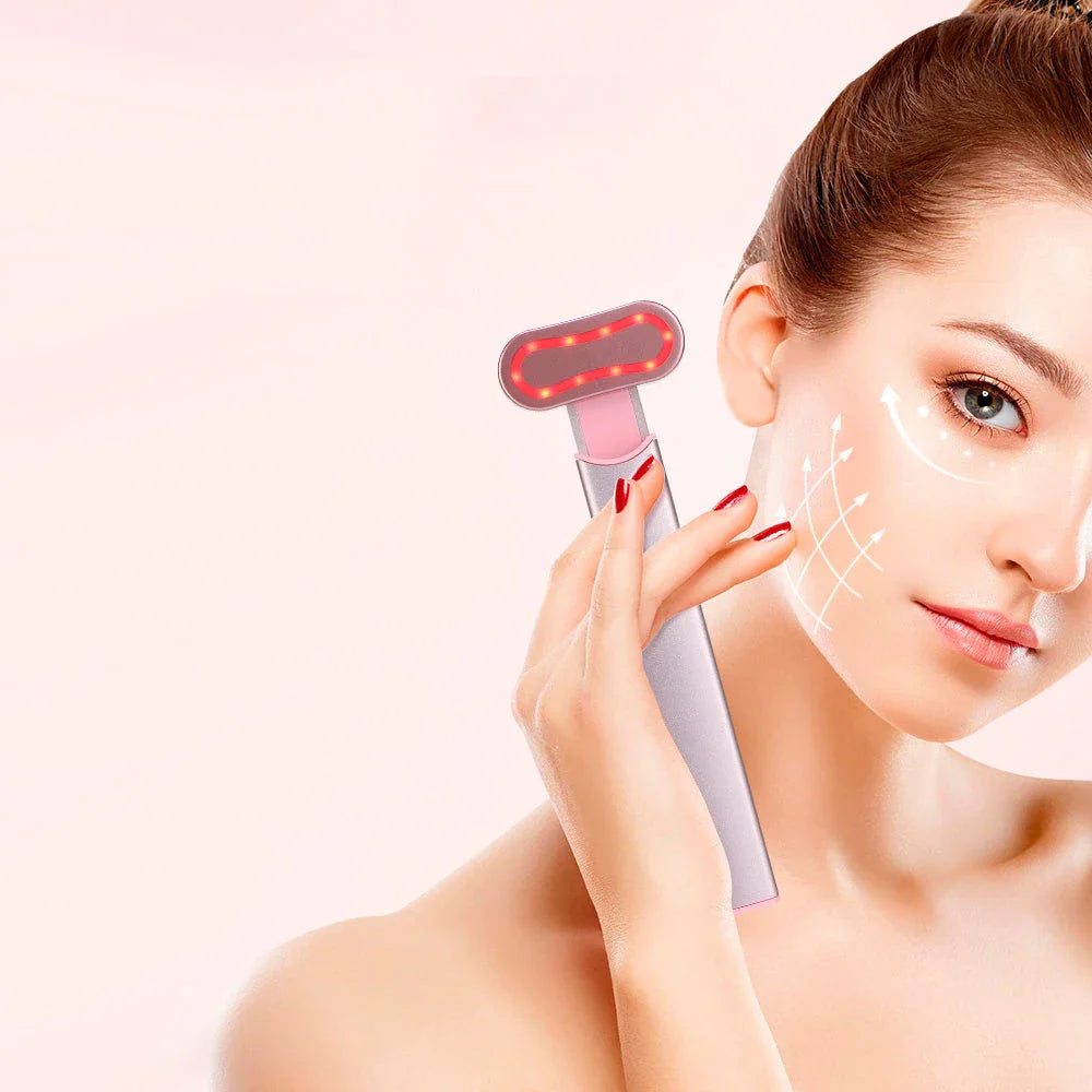 The EMS Eye Beauty Device, a compact and portable eye massager with microcurrent, warm compress, and 360° rotation technology to revitalise the delicate eye area.