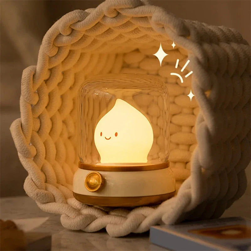 A retro-style desk lamp with adjustable lighting modes and a USB rechargeable design, perfect for bedrooms, living rooms, and home offices.